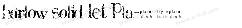 Harlow Solid LET Pla字体转换